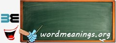 WordMeaning blackboard for x